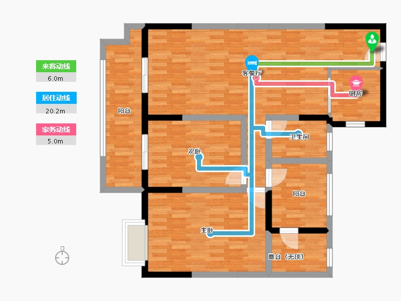 江西省-景德镇市-长虹银湖新都-92.79-户型库-动静线