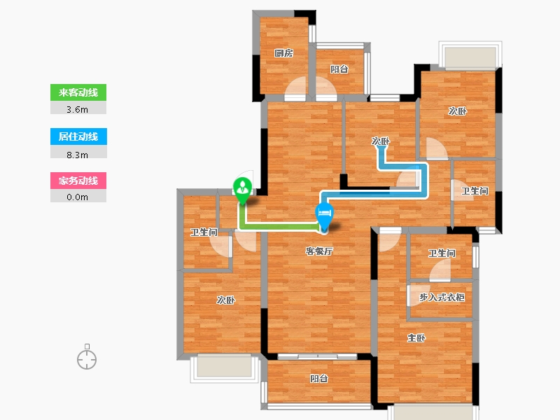 四川省-成都市-中海锦江城1号-109.62-户型库-动静线