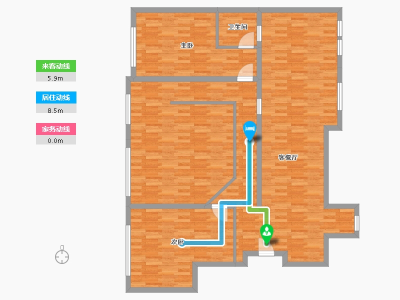 吉林省-长春市-云湖府邸-122.89-户型库-动静线