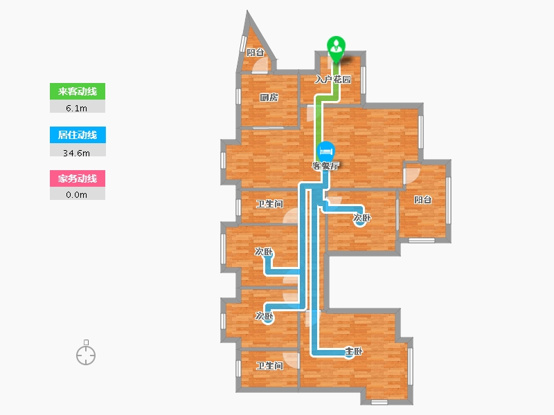 四川省-成都市-富力桃园-118.97-户型库-动静线