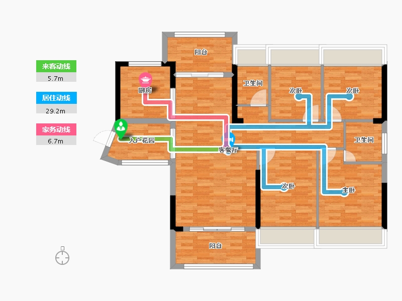 广东省-惠州市-惠州汇显城市公园-101.53-户型库-动静线