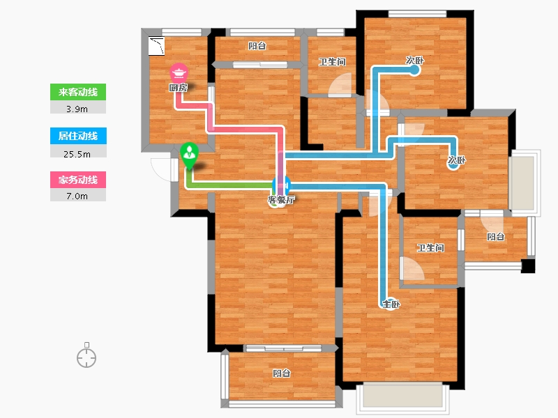 河南省-郑州市-建业壹号城邦-110.01-户型库-动静线