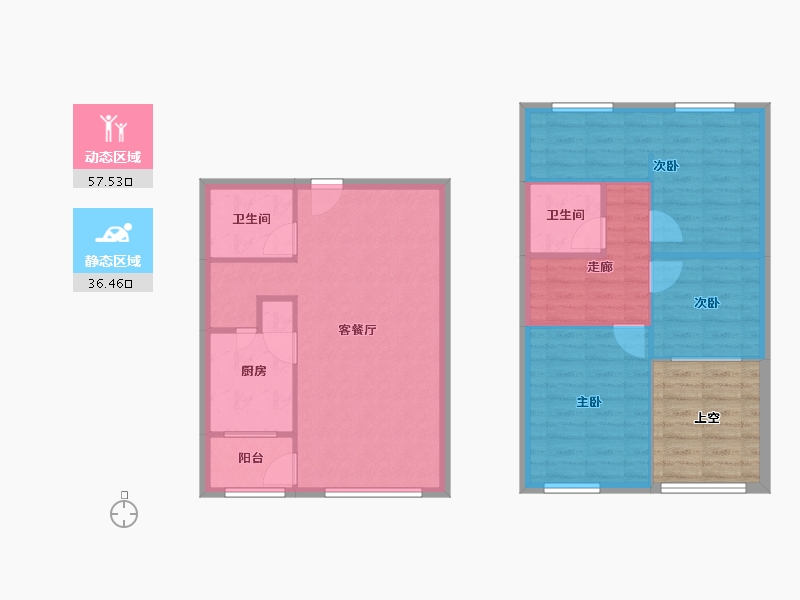 河北省-衡水市-檀香小镇-92.82-户型库-动静分区