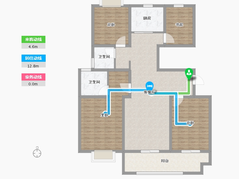 江苏省-盐城市-凤凰郡-131.01-户型库-动静线