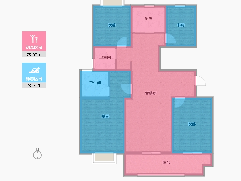 江苏省-盐城市-凤凰郡-131.01-户型库-动静分区