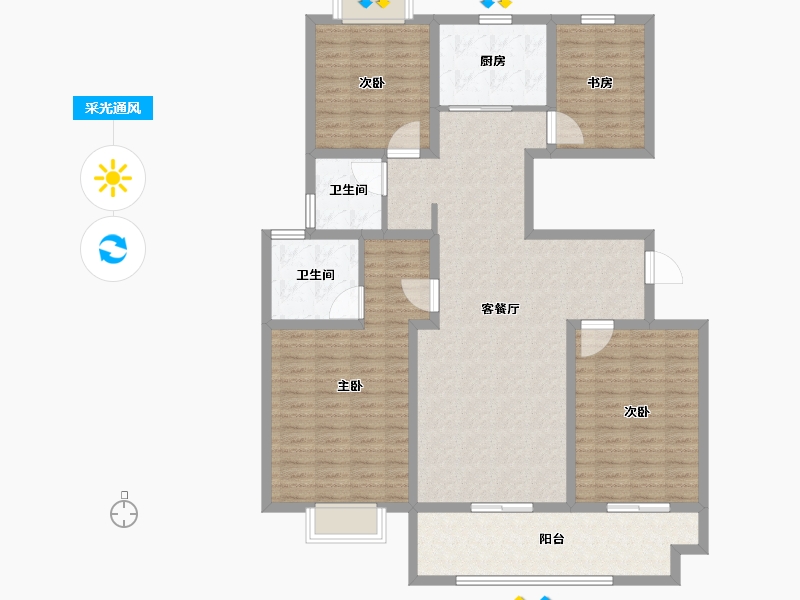 江苏省-盐城市-凤凰郡-131.01-户型库-采光通风