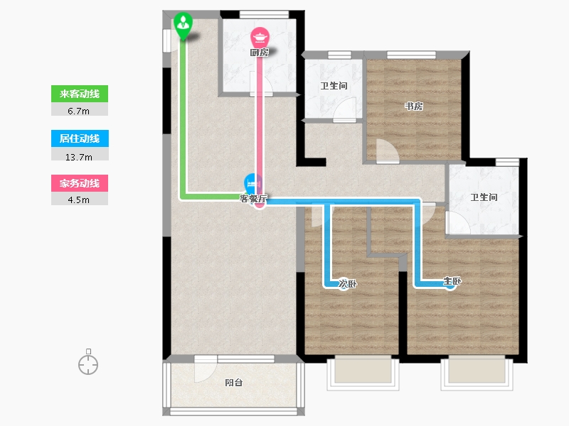 山东省-济南市-融创文旅城-95.00-户型库-动静线