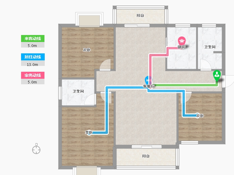 湖北省-孝感市-澴河盛都-108.23-户型库-动静线