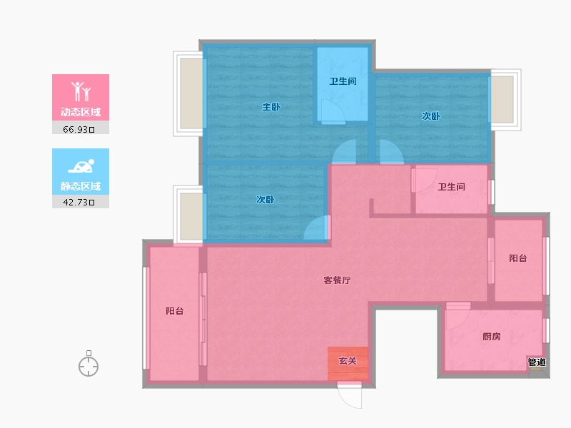 江西省-鹰潭市-中央公园-98.76-户型库-动静分区