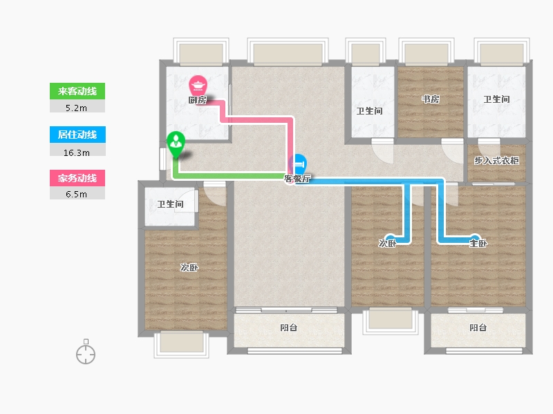 江西省-九江市-恒丰 理想城-142.00-户型库-动静线