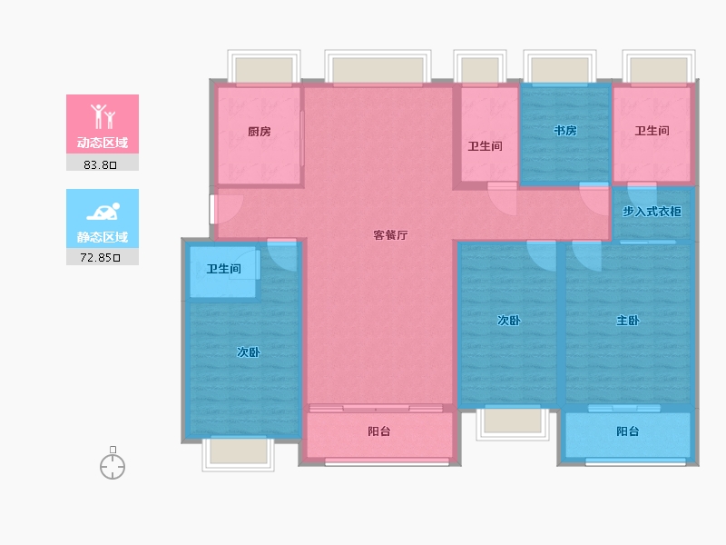 江西省-九江市-恒丰 理想城-142.00-户型库-动静分区