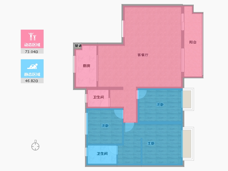 山东省-临沂市-星河城-109.29-户型库-动静分区