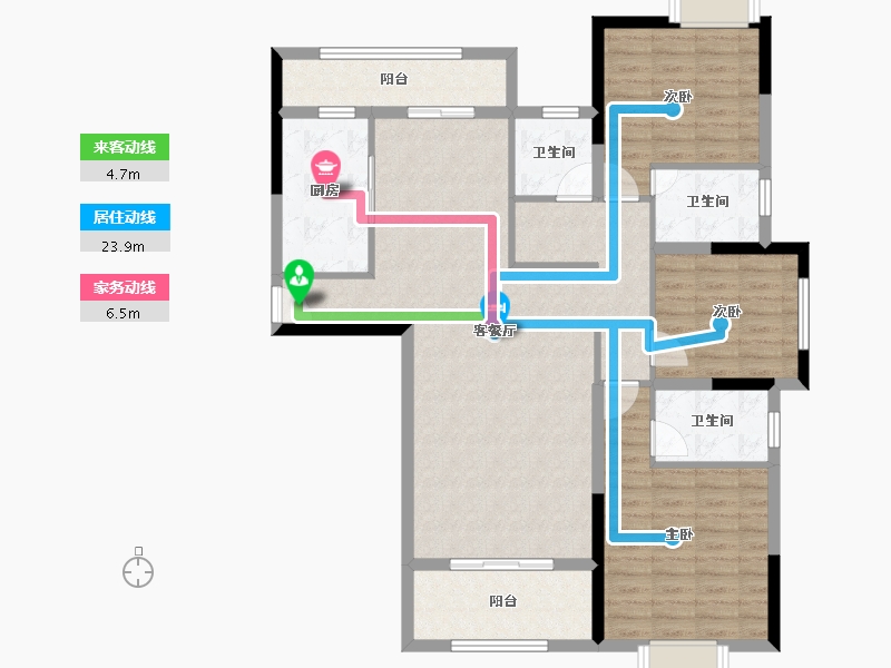 广西壮族自治区-南宁市-中房翡翠时光-112.12-户型库-动静线