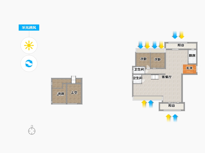 四川省-成都市-保利大国�Z-174.55-户型库-采光通风