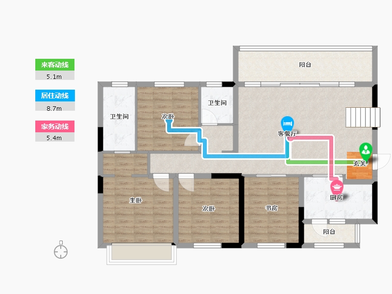 四川省-成都市-旭辉碧桂园云樾名邸-110.60-户型库-动静线