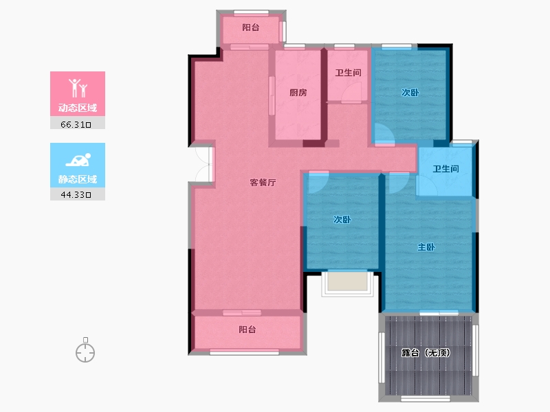 河南省-洛阳市-君河湾-108.48-户型库-动静分区