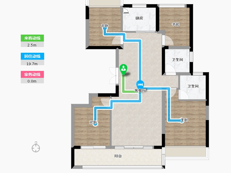 广东省-广州市-金科・博翠明珠-92.42-户型库-动静线