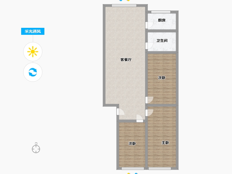 山东省-滨州市-富源家园-97.00-户型库-采光通风