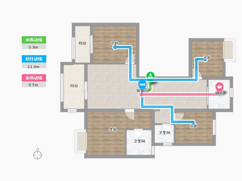 江苏省-盐城市-瀛丰紫云城-97.01-户型库-动静线