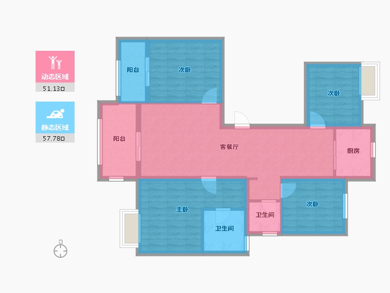 江苏省-盐城市-瀛丰紫云城-97.01-户型库-动静分区