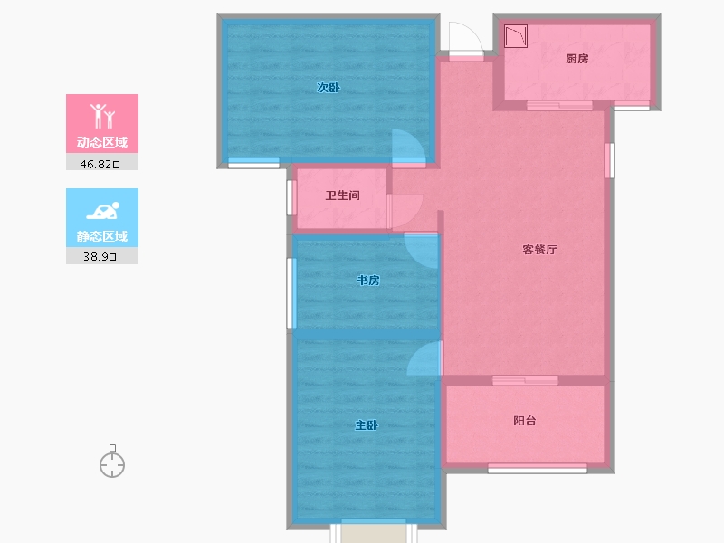 福建省-宁德市-武夷清水湾-76.00-户型库-动静分区