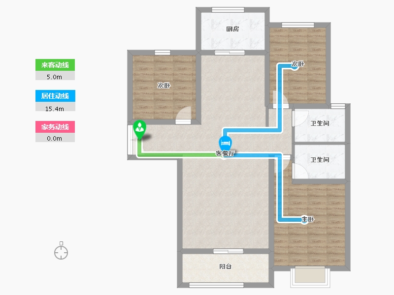 河南省-濮阳市-西湖御景湾-108.00-户型库-动静线