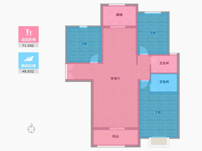 河南省-濮阳市-西湖御景湾-108.00-户型库-动静分区