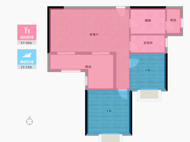 湖北省-黄冈市-首府壹号-72.09-户型库-动静分区