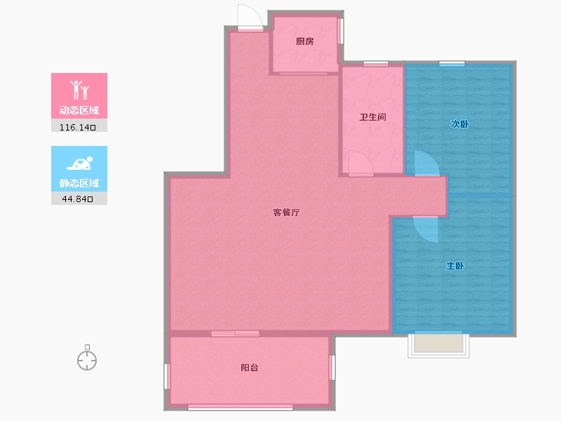 湖北省-黄冈市-公园一号-150.00-户型库-动静分区