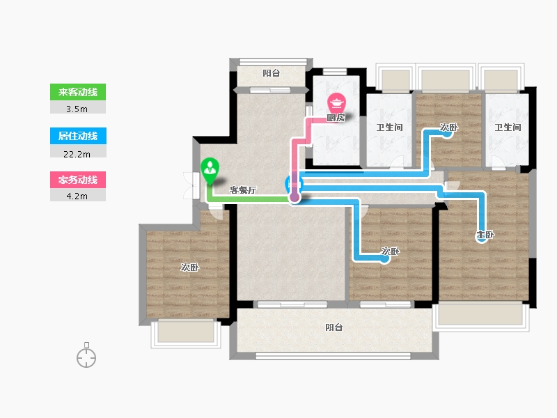 江苏省-常州市-美的翰林府-103.12-户型库-动静线