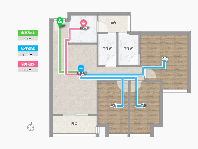 广东省-深圳市-御景华城-65.37-户型库-动静线