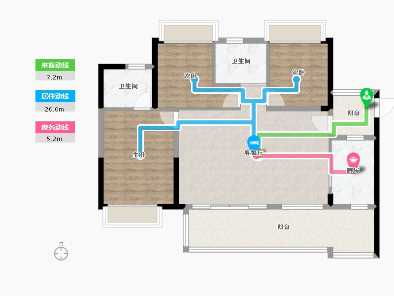 贵州省-遵义市-汇川温泉城-97.89-户型库-动静线