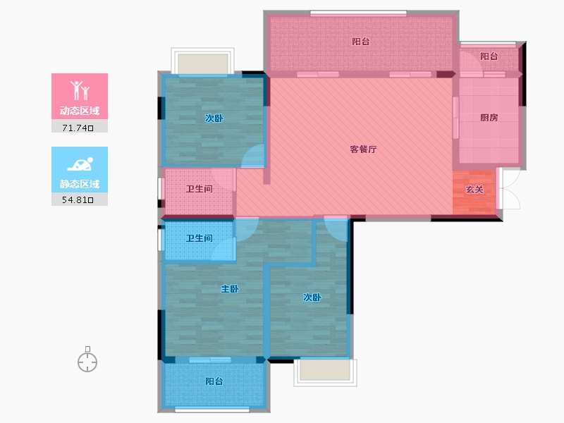 贵州省-六盘水市-九龙城-111.20-户型库-动静分区