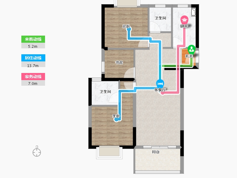 湖北省-武汉市-�吃没�府-82.40-户型库-动静线