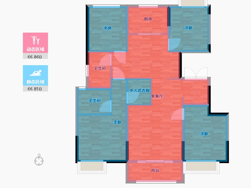 浙江省-湖州市-运河宸园-120.01-户型库-动静分区