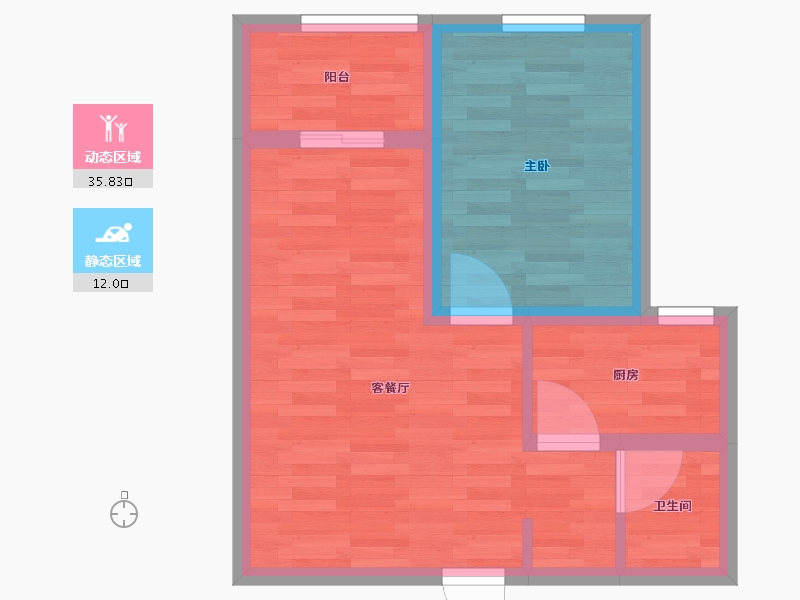 河北省-石家庄市-金铺苑-41.76-户型库-动静分区