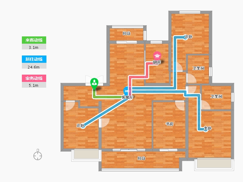 河南省-郑州市-建业春天里-122.94-户型库-动静线