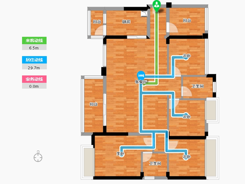 广东省-惠州市-南国明珠-105.99-户型库-动静线