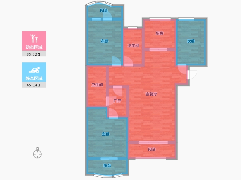 河南省-濮阳市-梧桐树-97.28-户型库-动静分区