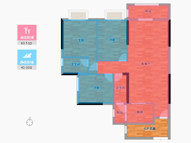 广东省-清远市-仁兴・城市花园-99.75-户型库-动静分区