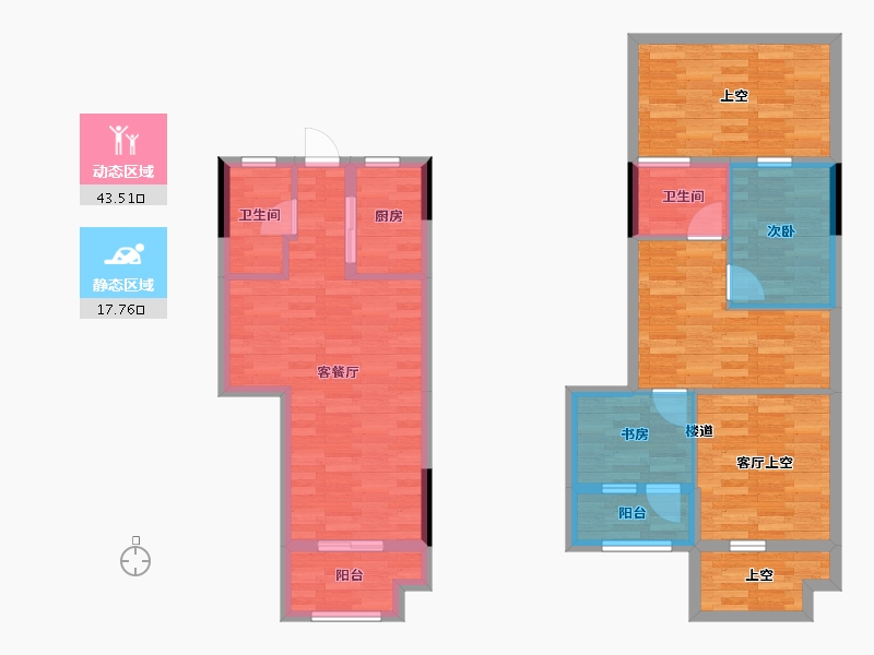 福建省-厦门市-金帝中洲滨海城-89.41-户型库-动静分区