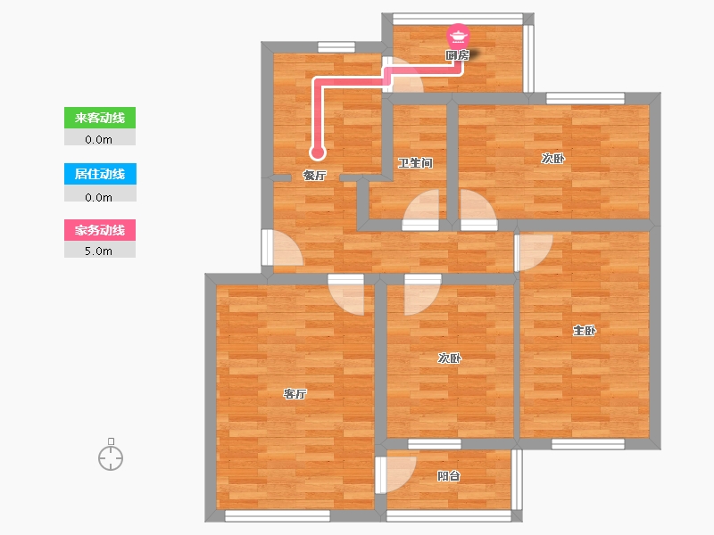 广东省-深圳市-宝安区洪浪19区-73.09-户型库-动静线