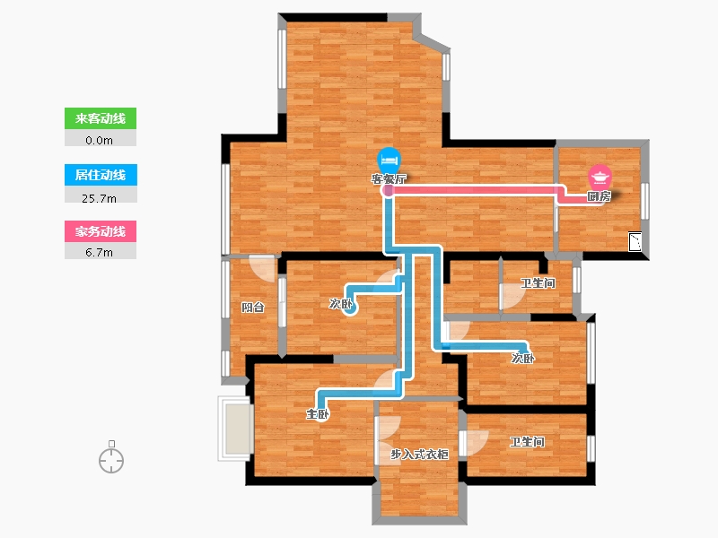 江苏省-常州市-华润国际社区-124.95-户型库-动静线