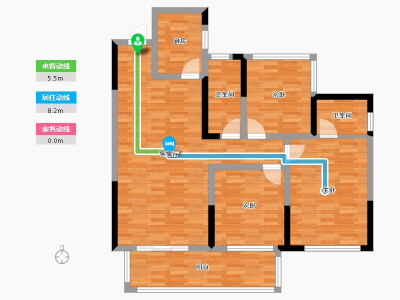 四川省-宜宾市-城市中心-92.91-户型库-动静线