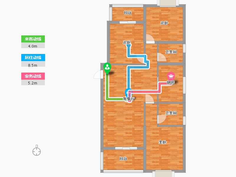 安徽省-铜陵市-德森广场-99.06-户型库-动静线