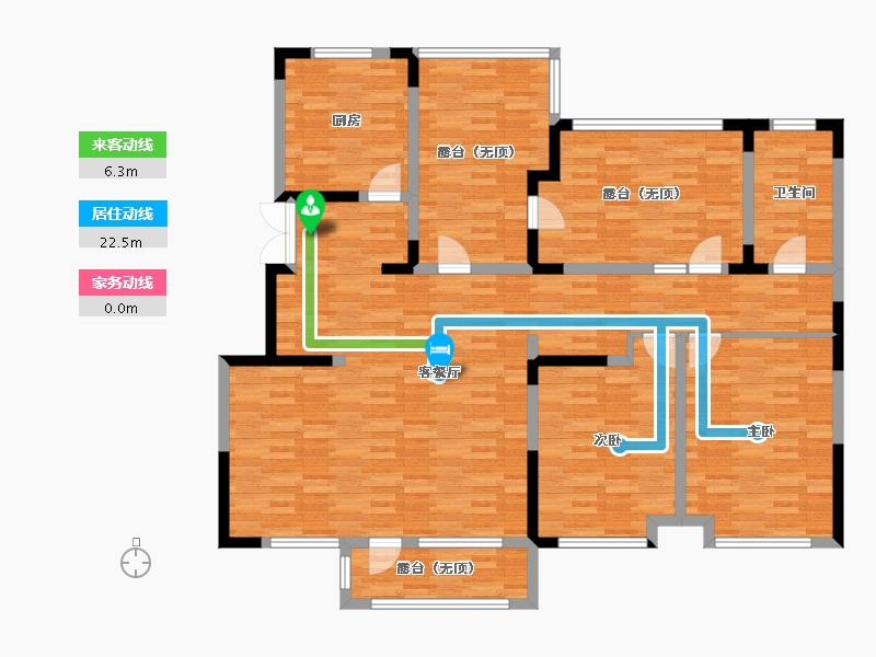 辽宁省-沈阳市-中粮・隆玺世家-144.46-户型库-动静线