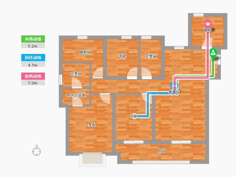 浙江省-宁波市-奥园誉山湖-94.12-户型库-动静线