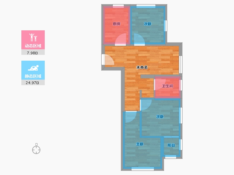 北京-北京市-中峻西山天璟-42.32-户型库-动静分区