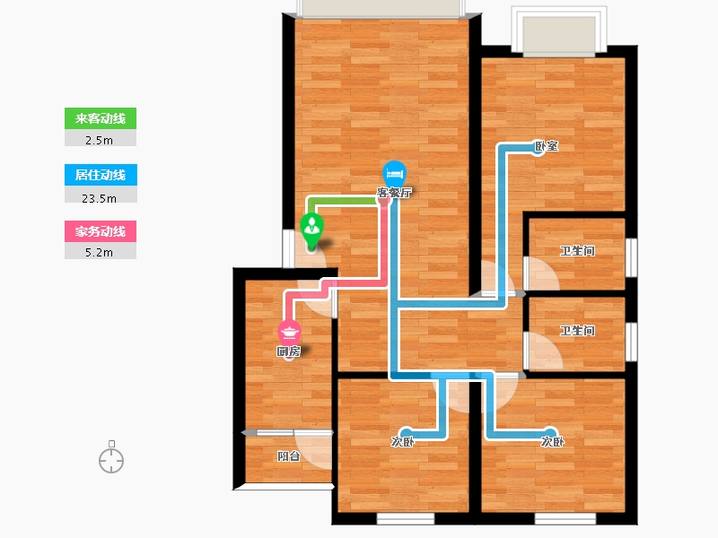 四川省-成都市-学府家苑-91.80-户型库-动静线