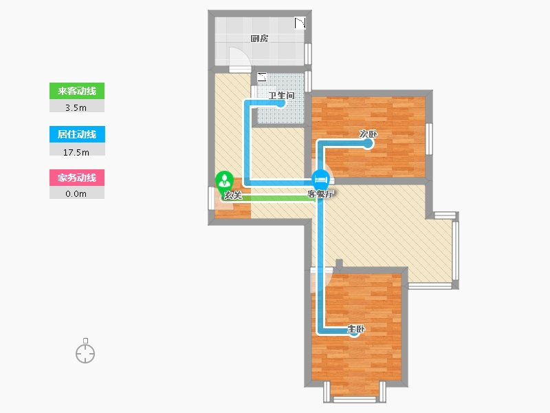 甘肃省-兰州市-东兴佳苑-67.59-户型库-动静线